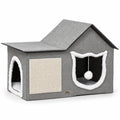PawHut cat house with scratcher – product view – Petifo