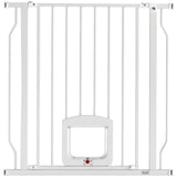 PawHut Dog Gate with Cat Flap