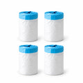 Four rolls of PawHut litter box waste bags on a white background - Petifo