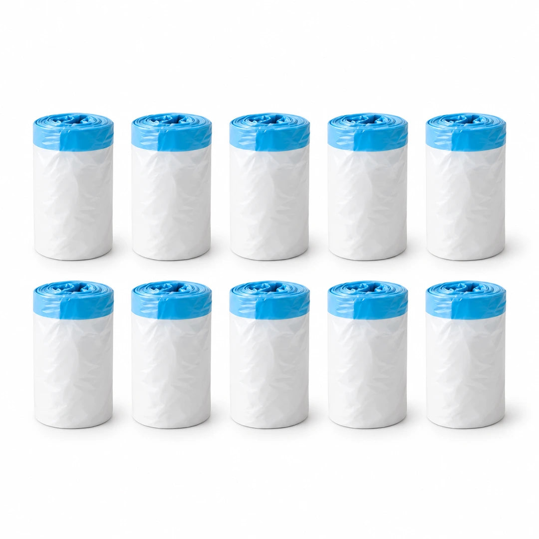 Ten rolls of PawHut litter box waste bags on a white background - Petifo