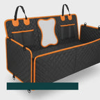 Fitting the scratch-proof rear seat cover in a car with a dog on board – Petifo