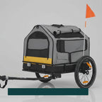 PawHut 3-in-1 dog bike trailer shown in use outdoors – Petifo