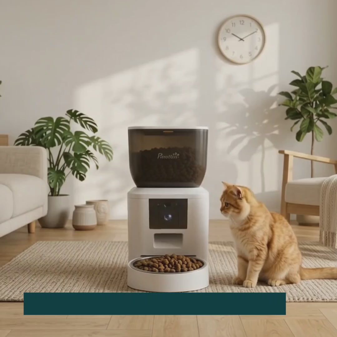 PawHut camera feeder controlled through a mobile app — Petifo