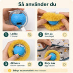 Purrnivo Self-Rolling Play Ball for Cats how to use - Petifo