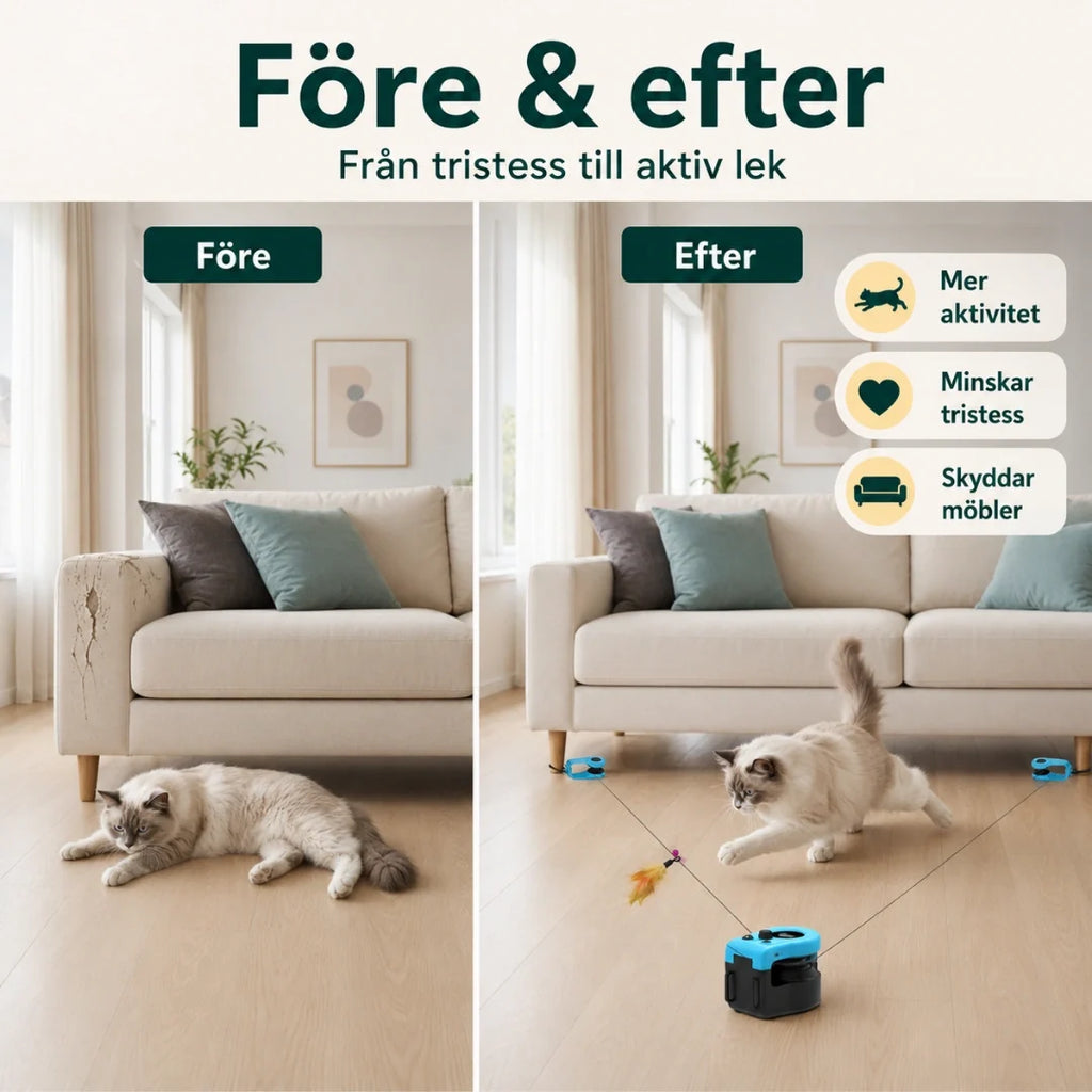 Purrnivo Automatic String Toy for Cats after - Petifo