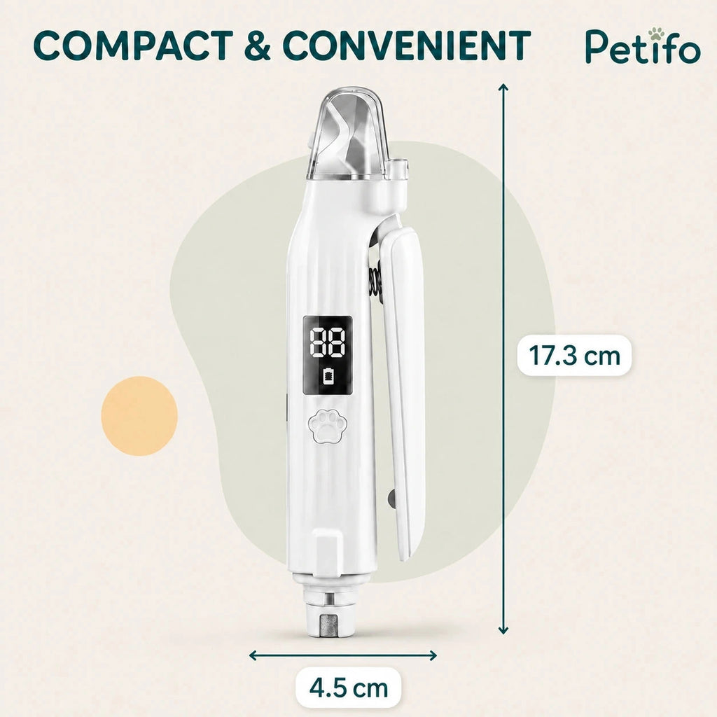 Silvetti 2-in-1 nail tool: Compact 2-in-1 nail tool dimensions of 17.3 by 4.5 cm - Petifo