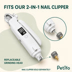 Silvetti replacement nail grinder heads: Replacement grinding head fitted to the 2-in-1 nail tool - Petifo