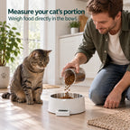 UpFeed Pro Pet Bowl with Scale, product view 4 - Petifo