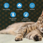 Cat Warming Pad, 
Electric Cat Warming Pad, Self-Heating Warming Pad