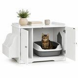 PawHut kattenbakmeubel met zij-ingang